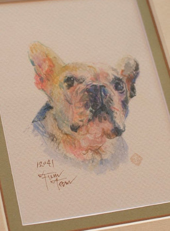 オーダーメイド：犬の水彩画